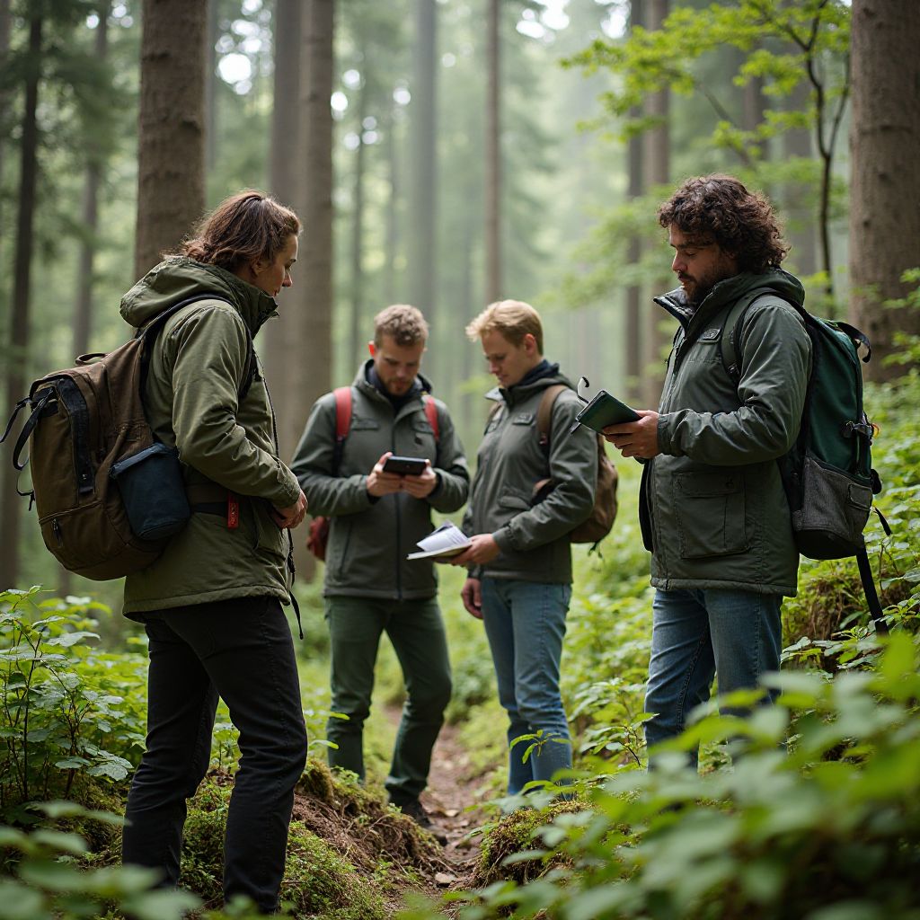 EcoPreserve team in the field