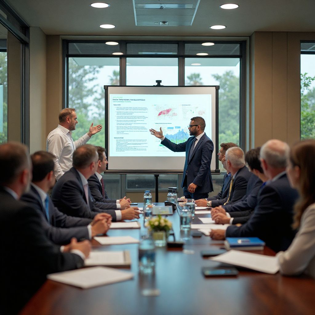 Environmental policy meeting with stakeholders